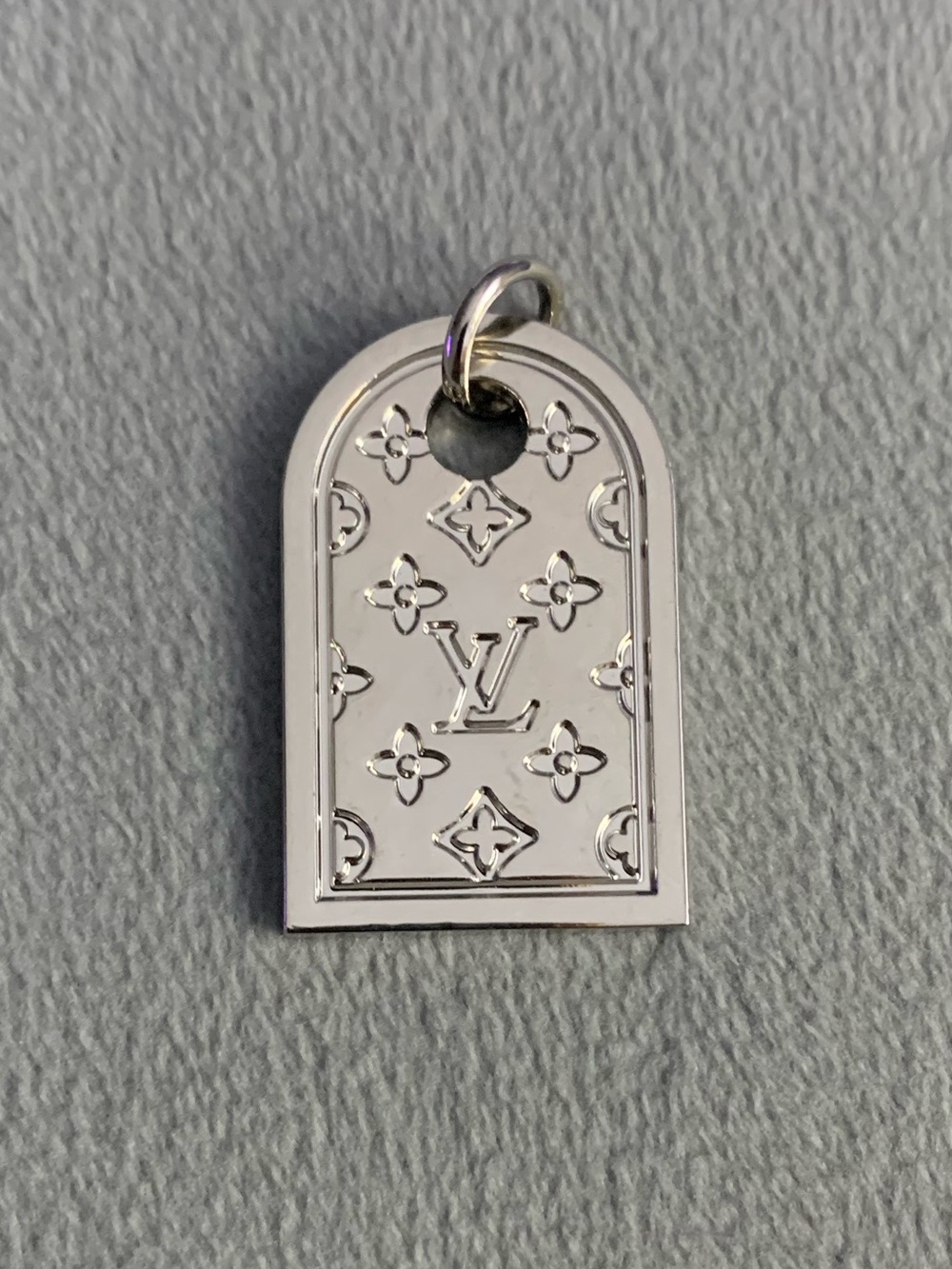 Upcycled Silver Monogram Tag Charm